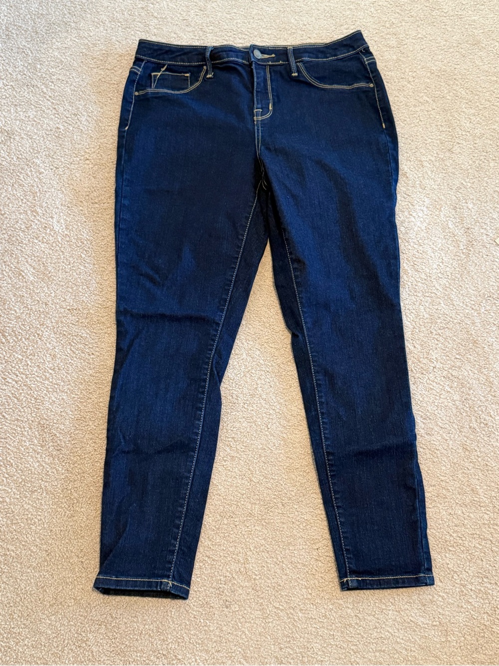 Mossimo Curvy Jegging Dark Wash Stretch Skinny Jeans Women’s Size 10 Short